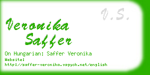 veronika saffer business card